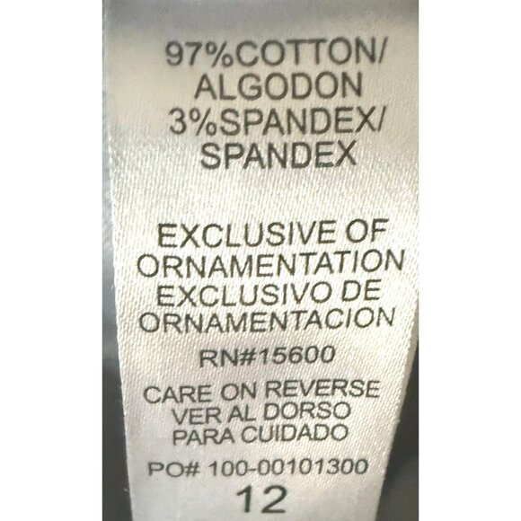 Wit & Wisdom Womens Blue Camo High Waist Ab Solution Raw Hem Shorts Sz 12 New - Picture 9 of 12